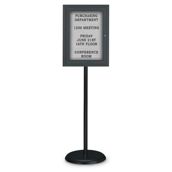 Corkboard, Triple Door, Radius Frame, 72x48", Satin/Amethyst